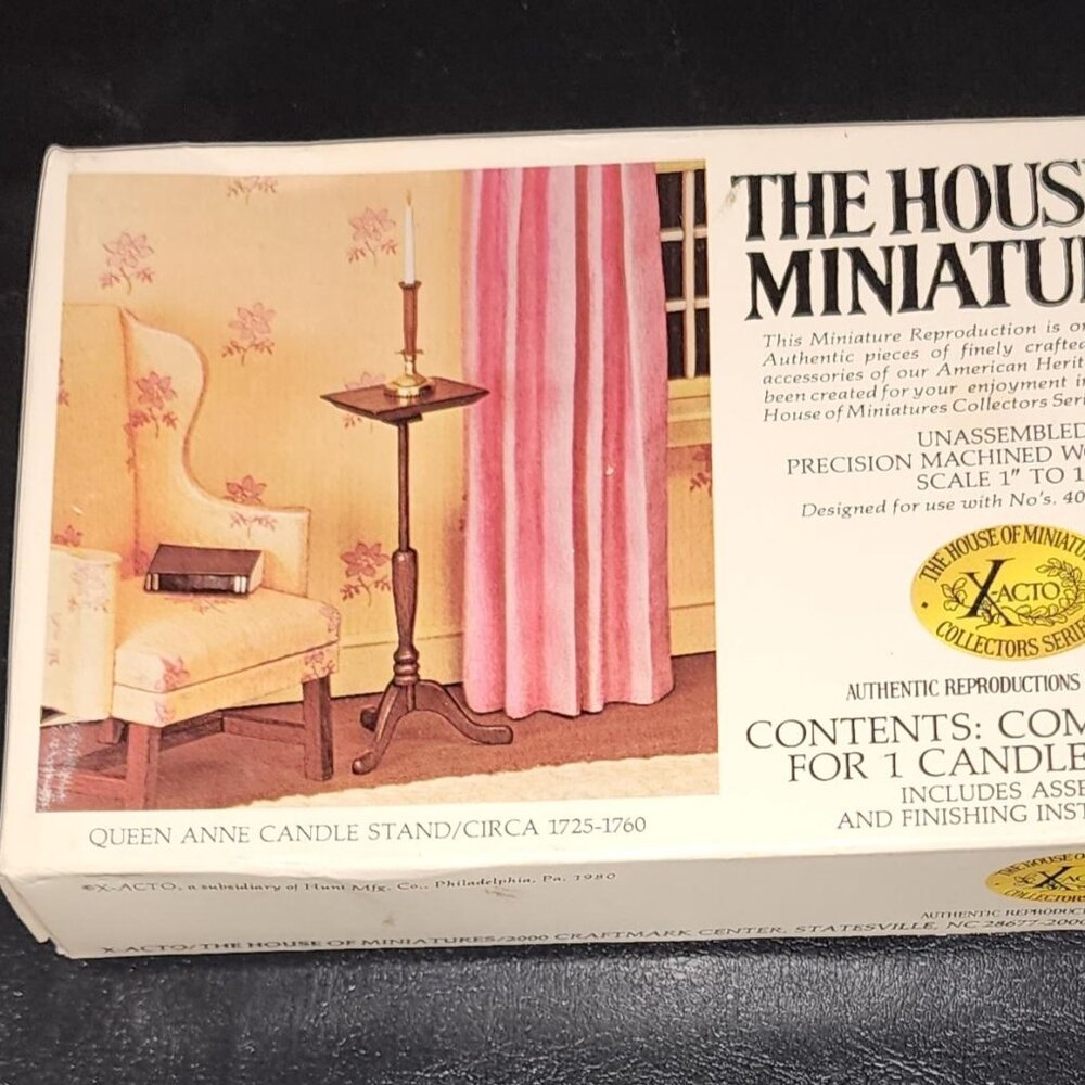 X-Acto The House of Miniatures #40013 Queen Anne Candle Stand